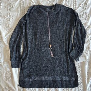 BCX Charcoal Gray Pullover Sweatshirt